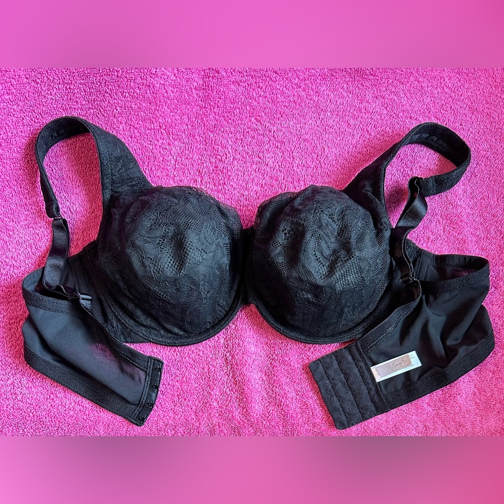 Black Lacy Bra by Intimates. No Padding. NWOT.